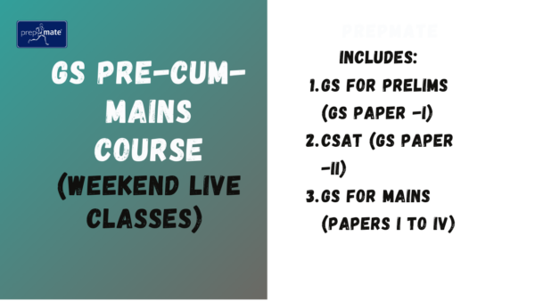 Weekend Live Classes - GS Pre cum Mains